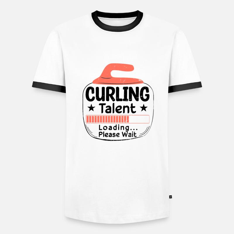 Loading Curling Talent Men's Ringer Shirt