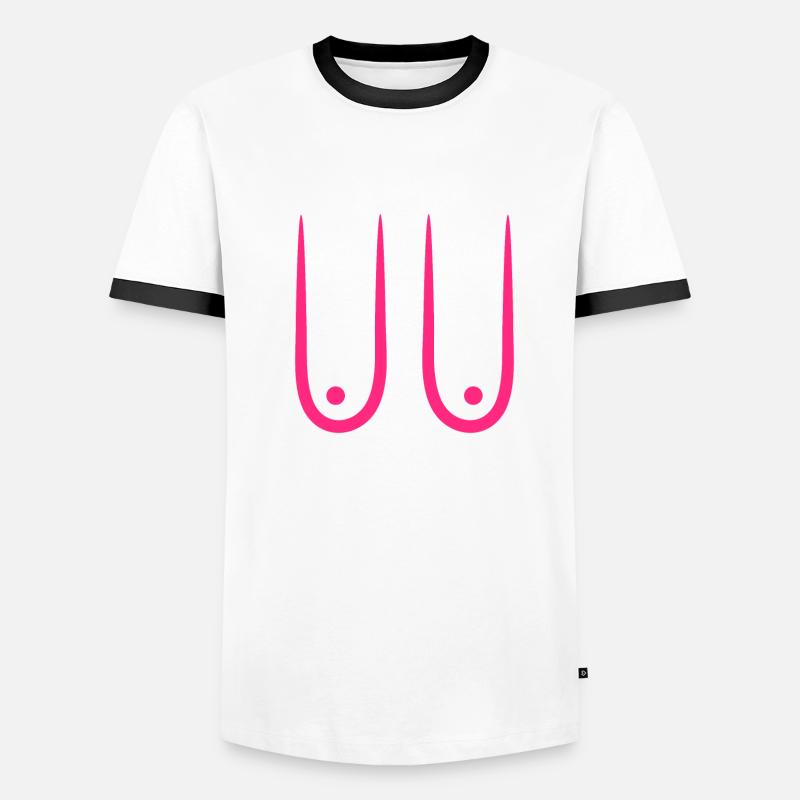 Sagging breasts Men's Ringer Shirt
