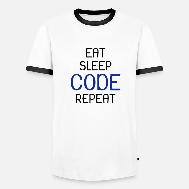 Programmeur tous les jours T-shirt contrasté Homme