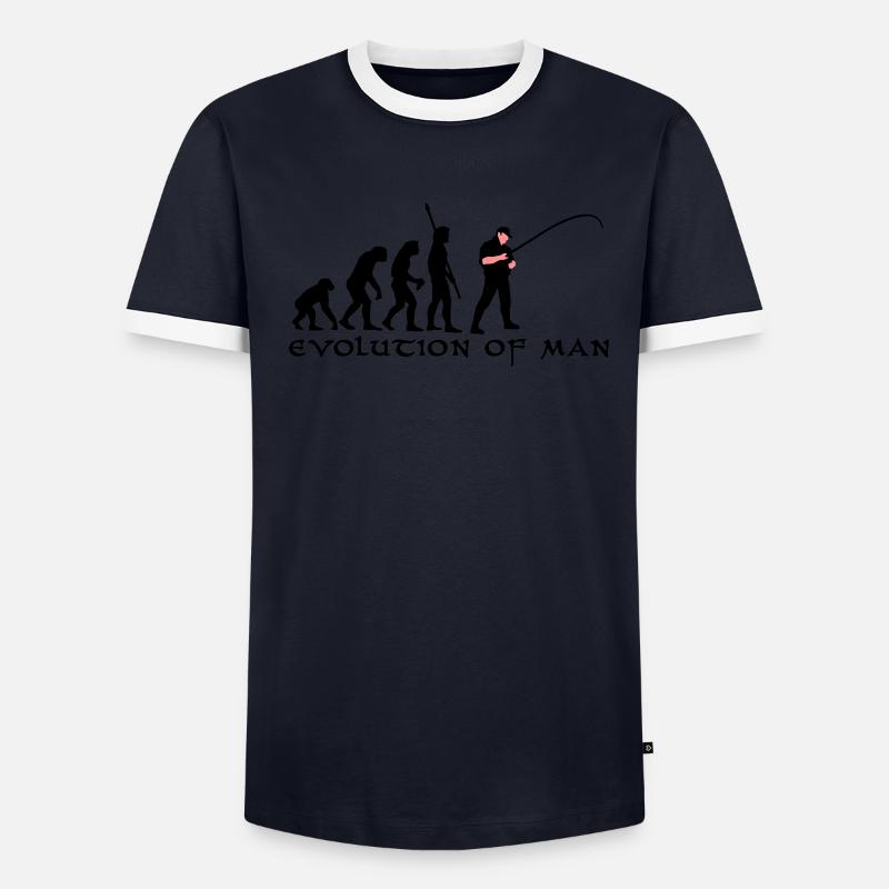 evolution_angler_b_2c Männer Kontrast-T-Shirt