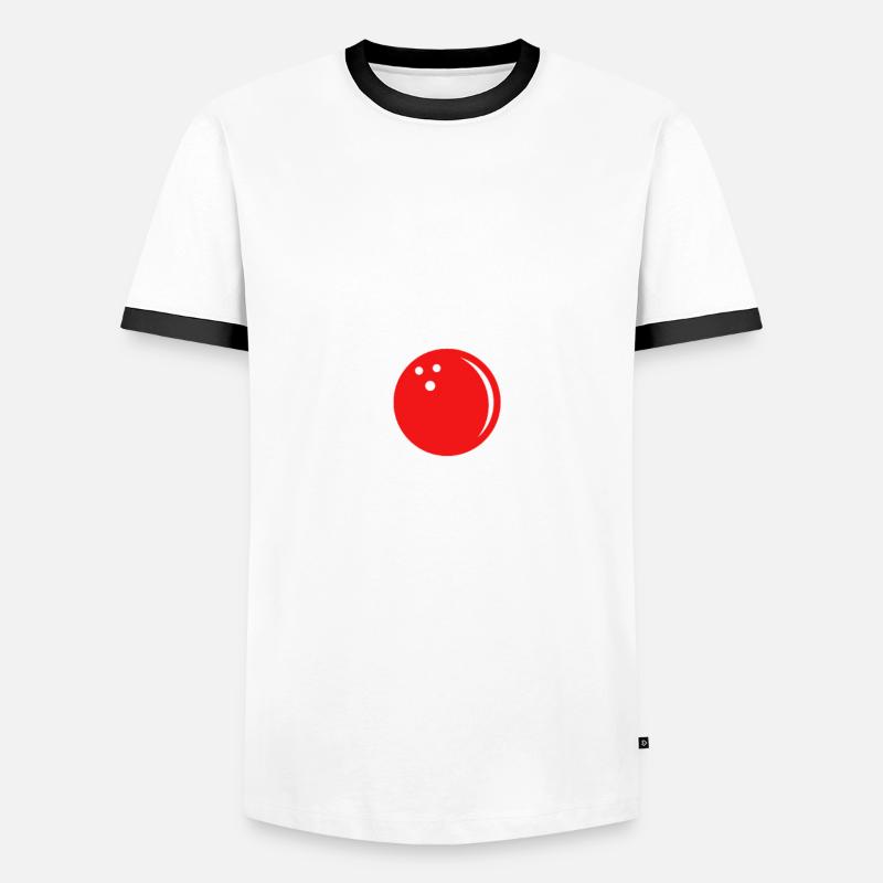 Bowling Bowler Gutter Strike Replacement Needles Men's Ringer Shirt