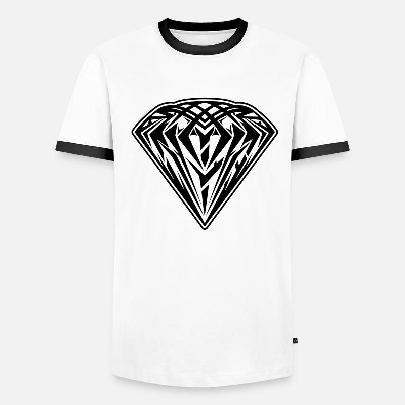 Diamond Symbol Icon Men's Ringer Shirt