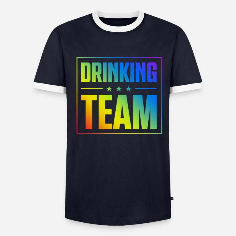 Équipe de consommation d’alcool T-shirt contrasté Homme