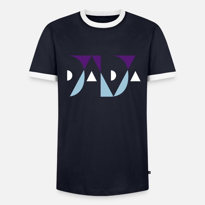 DADA mit Farbauswahl Männer Kontrast-T-Shirt