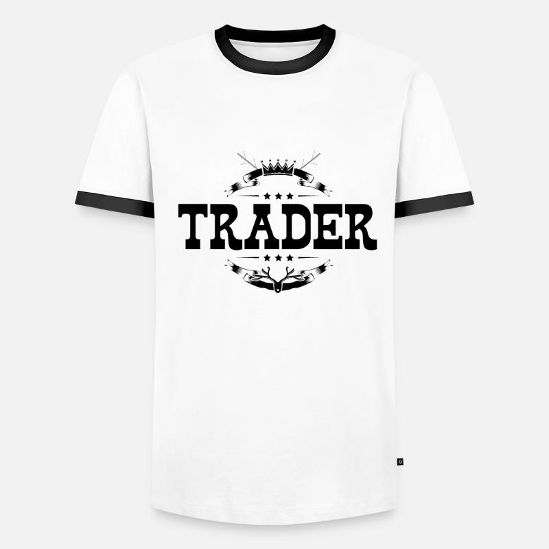 Trader Beruf Männer Kontrast-T-Shirt
