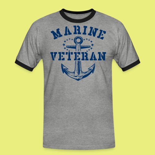 Marine Veteran - Männer Kontrast-T-Shirt