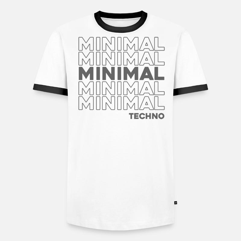 Deep Minimal Techno Men's Ringer Shirt