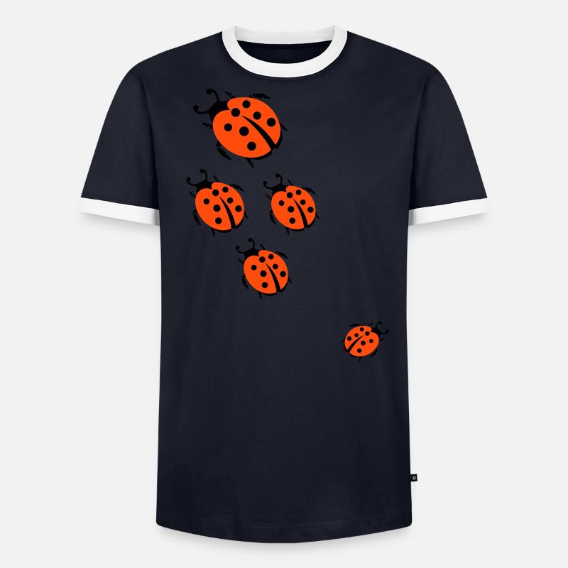 ladybug marienkaefer T-shirt contrasté Homme