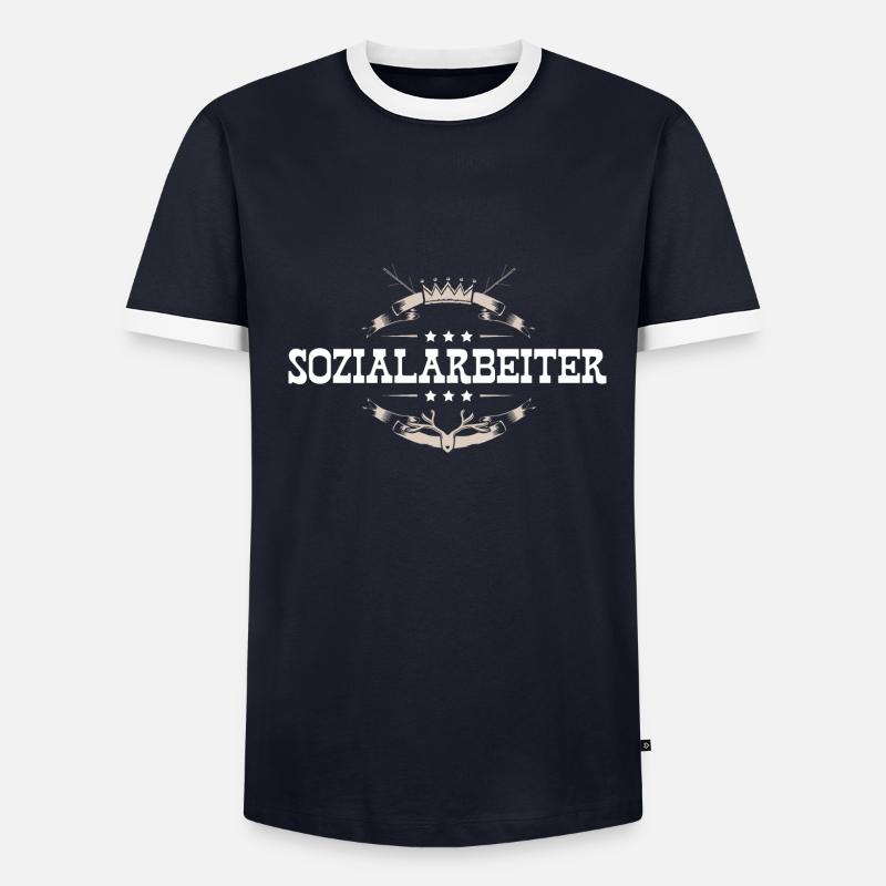 Sozialarbeiter Beruf - Männer Kontrast-T-Shirt - undefined
