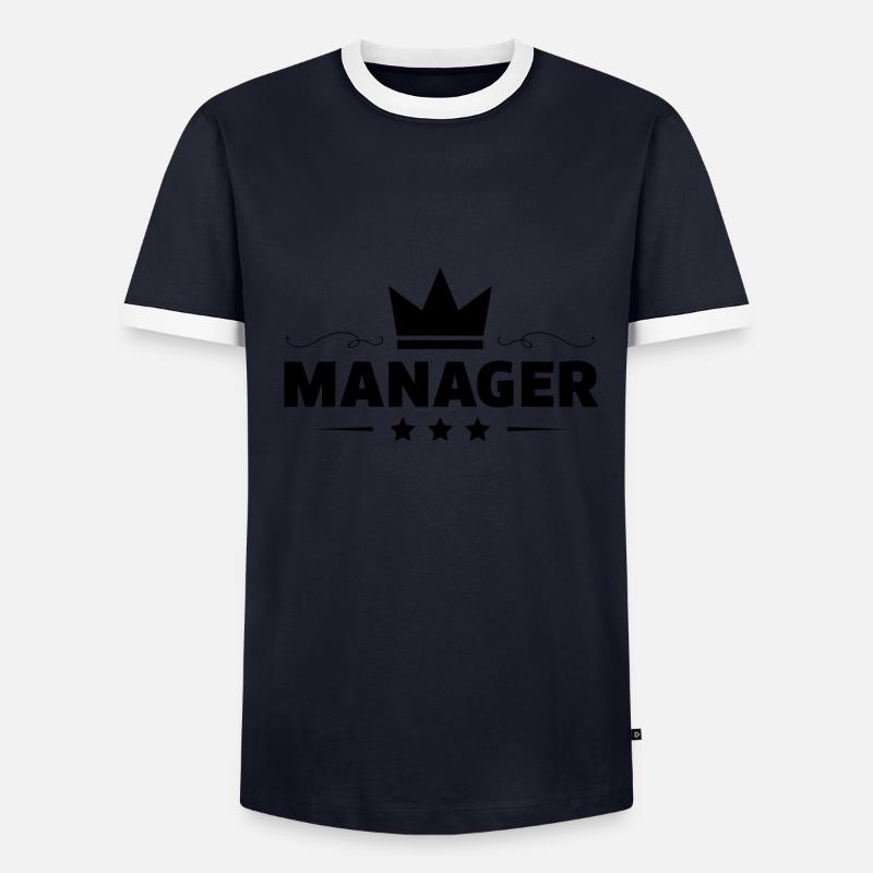 Manager Beruf Männer Kontrast-T-Shirt