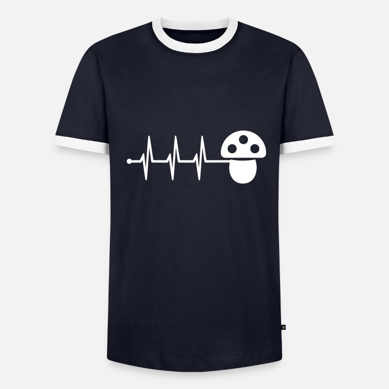 Mushroom pulse Men's Ringer Shirt
