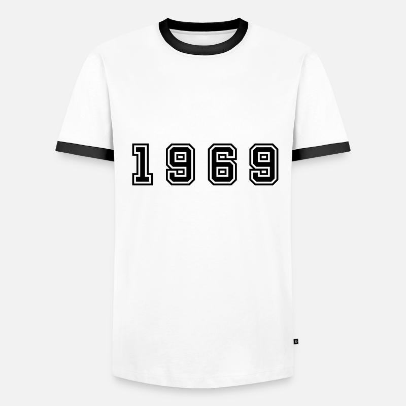 Numéro de l’année 1969 T-shirt contrasté Homme