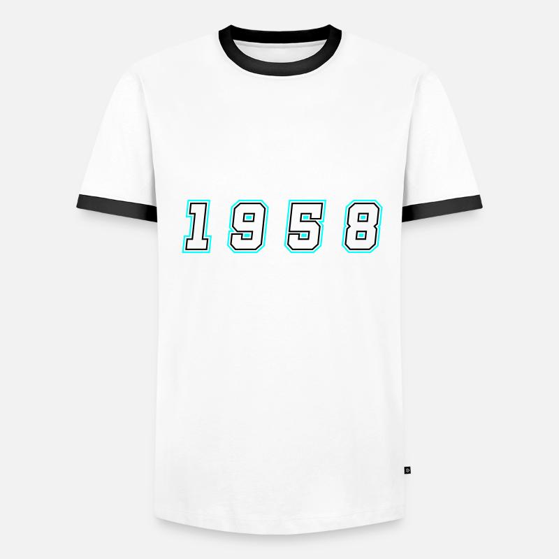 Numéro de l’année 1958 T-shirt contrasté Homme