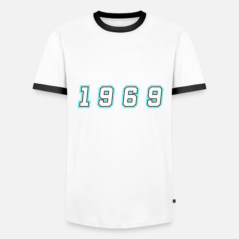 Numéro de l’année 1969 T-shirt contrasté Homme