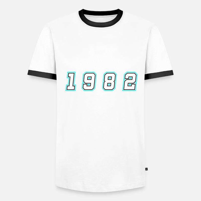 Numéro de l’année 1982 T-shirt contrasté Homme
