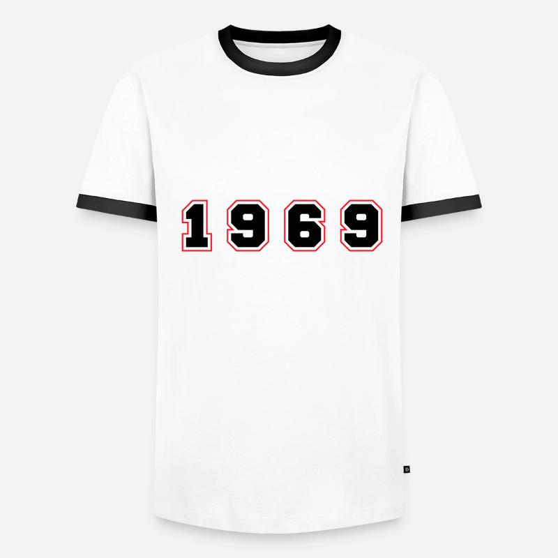 Numéro de l’année 1969 T-shirt contrasté Homme