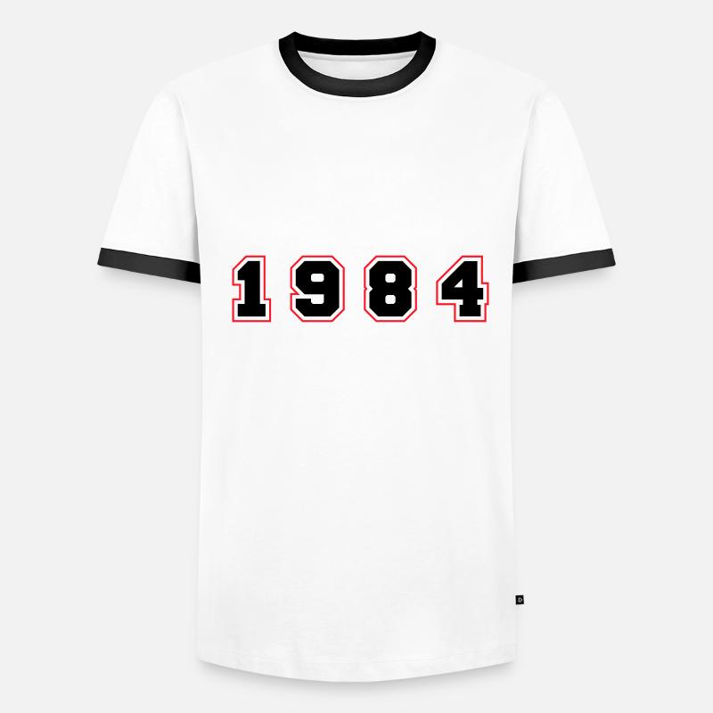 Numéro de l’année 1984 T-shirt contrasté Homme