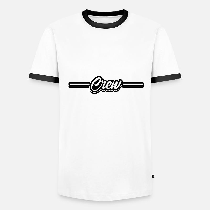 Conception de l’équipage T-shirt contrasté Homme
