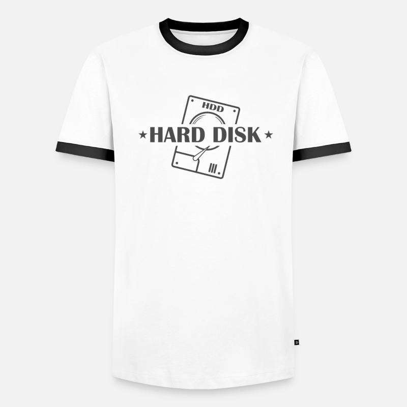 Hard disk HDD retro storage module data carrier Men's Ringer Shirt