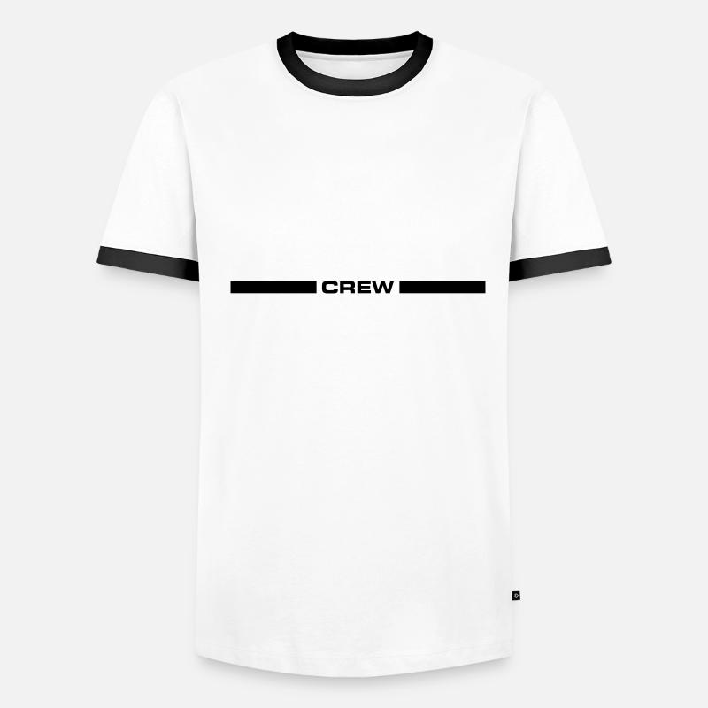 Conception de l’équipage T-shirt contrasté Homme