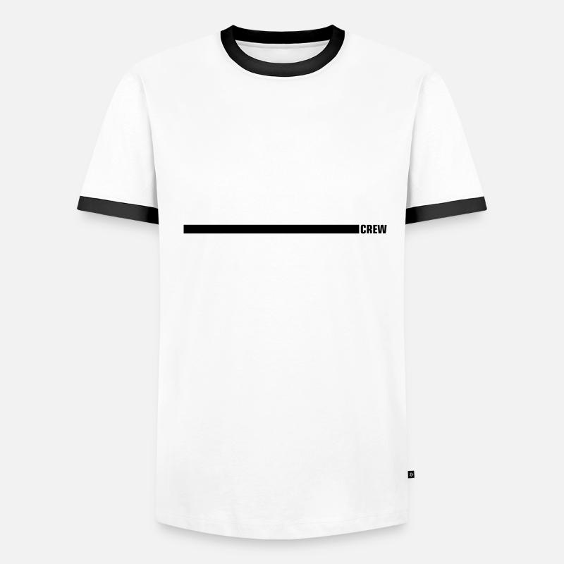 Conception de l’équipage T-shirt contrasté Homme