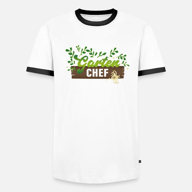 Gartenchef Männer Kontrast-T-Shirt