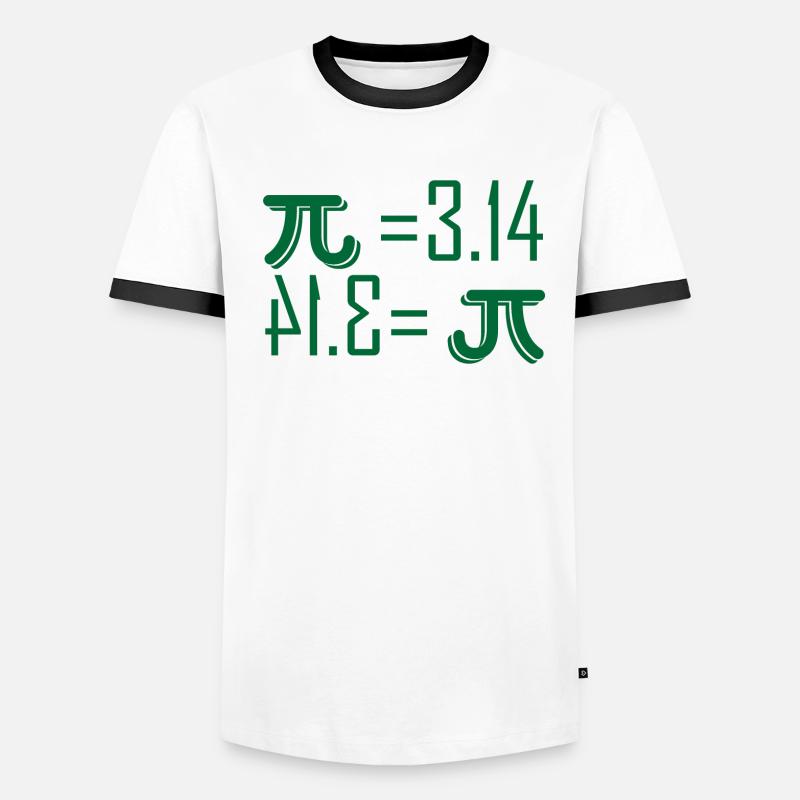 Pi 3,14 Pi Day Geschenk Männer Kontrast-T-Shirt