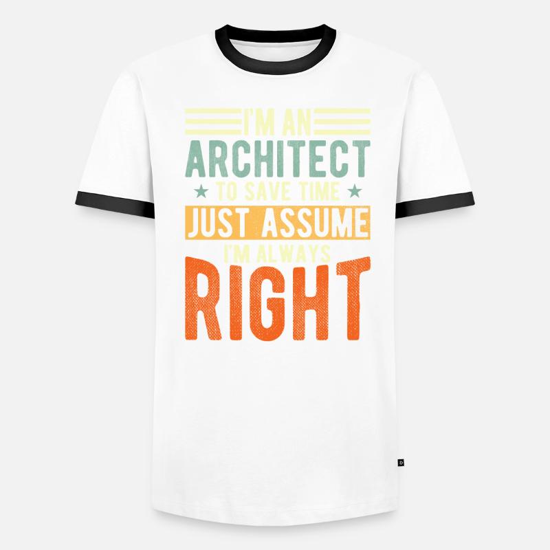Architecte T-shirt contrasté Homme