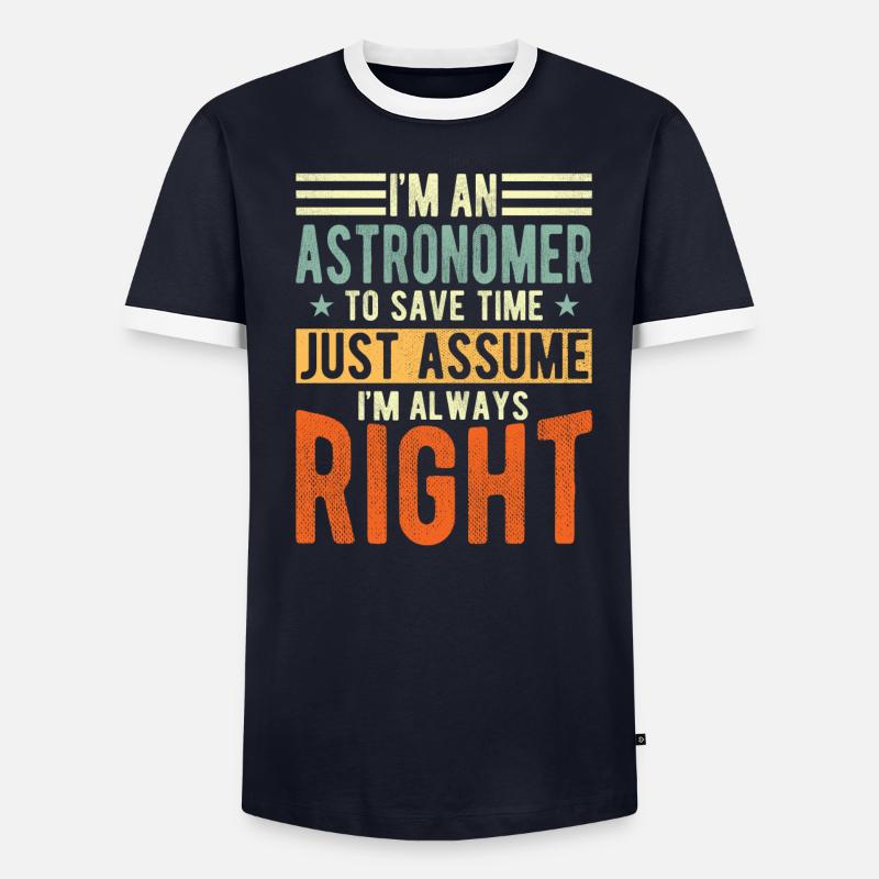 Astronome T-shirt contrasté Homme