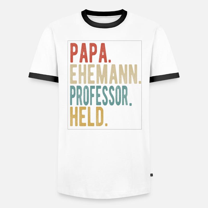 Professor Papa Ehemann Held Männer Kontrast-T-Shirt
