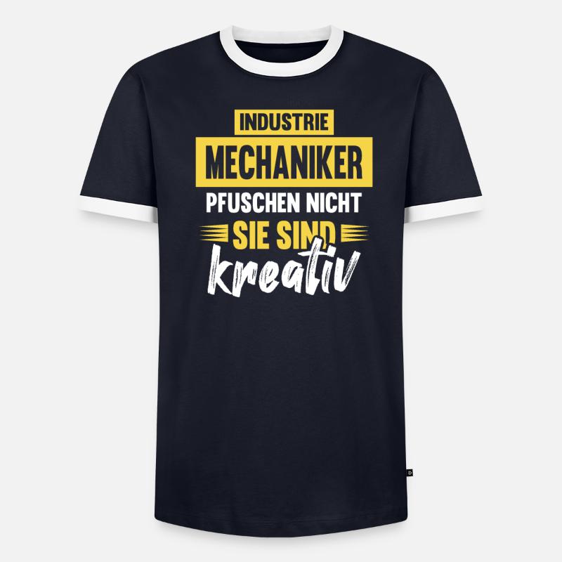 Industriemechaniker Pfuschen lustiges Handwerker Männer Kontrast-T-Shirt