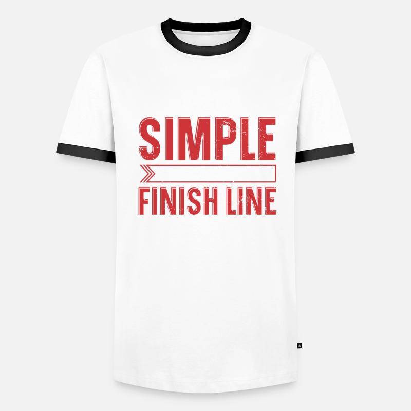 L’objectif est simplement le premier à la ligne d’arrivée T-shirt contrasté Homme