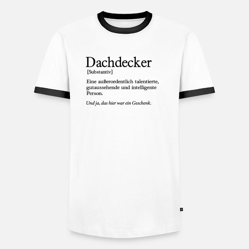 Dachdecker Talent Handwerker Dachdecken Männer Kontrast-T-Shirt