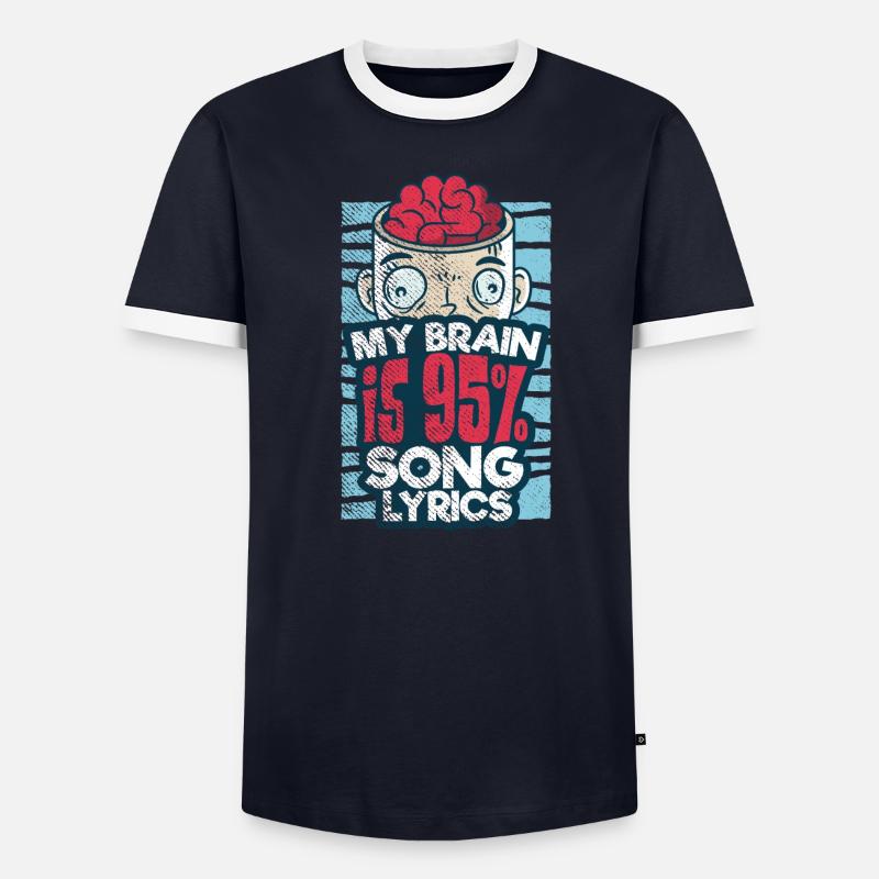 Auteur-compositeur-interprète T-shirt contrasté Homme