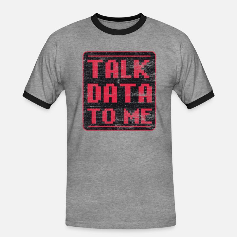 Programmieren Nerd - Männer Kontrast-T-Shirt - Grau meliert/Schwarz