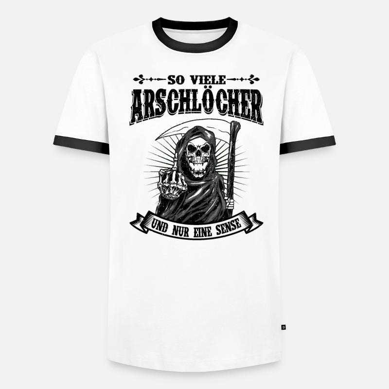 Sensenmann Männer Kontrast-T-Shirt