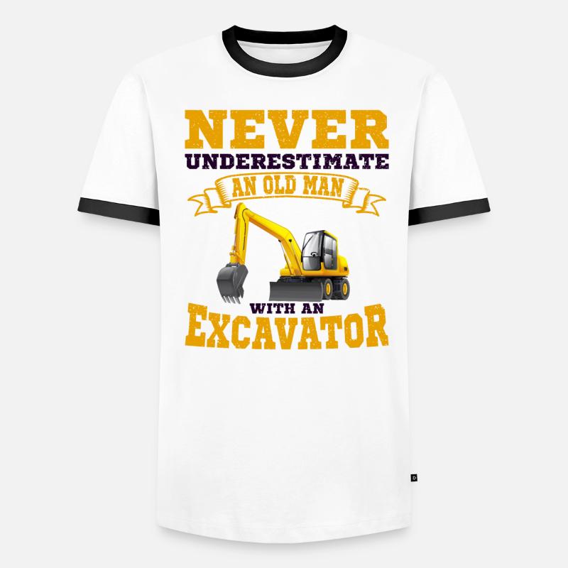 Excavator operator Men's Ringer Shirt