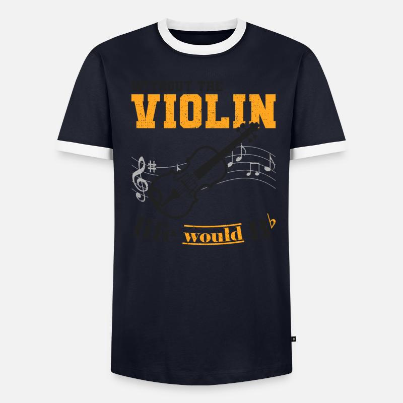 violon T-shirt contrasté Homme