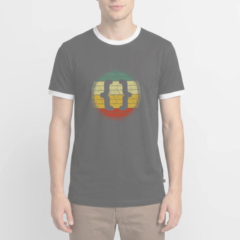 Webentwickler HTML Code CSS Programmierer Männer Kontrast-T-Shirt