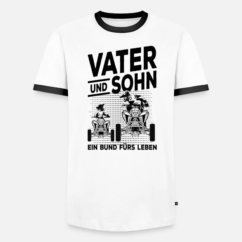 Quad Männer Kontrast-T-Shirt