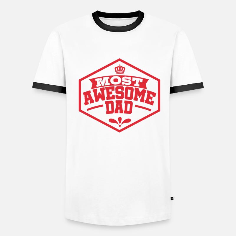 Bester Papa Männer Kontrast-T-Shirt