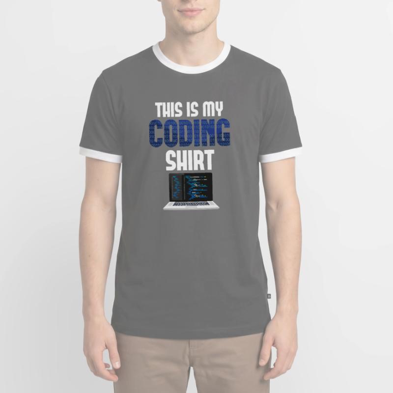 Codeur d’ordinateur Codeur Nerd Codage T-shirt contrasté Homme