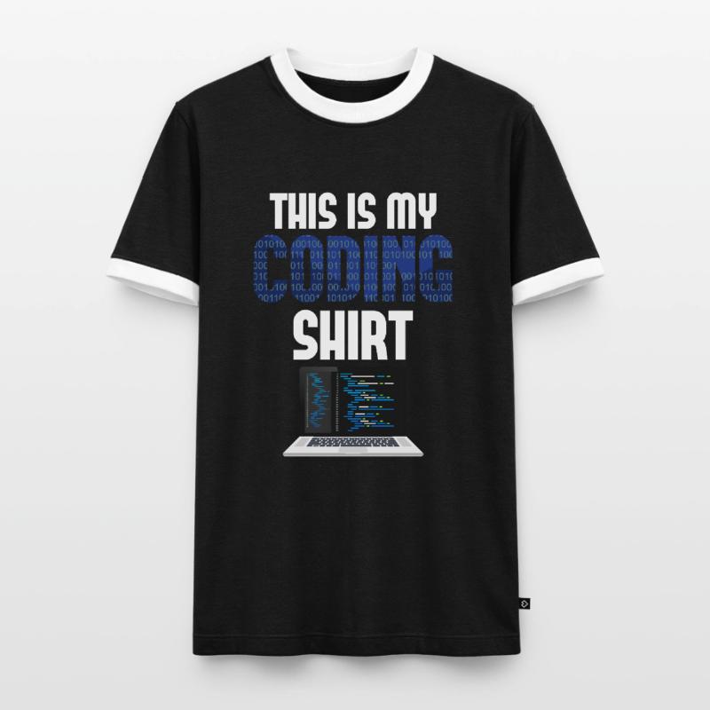 Codeur d’ordinateur Codeur Nerd Codage T-shirt contrasté Homme