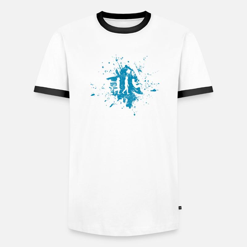 Évolution des surfeurs de planche à voile T-shirt contrasté Homme