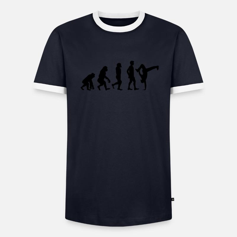 Breakdancer Tänzer Männer Kontrast-T-Shirt