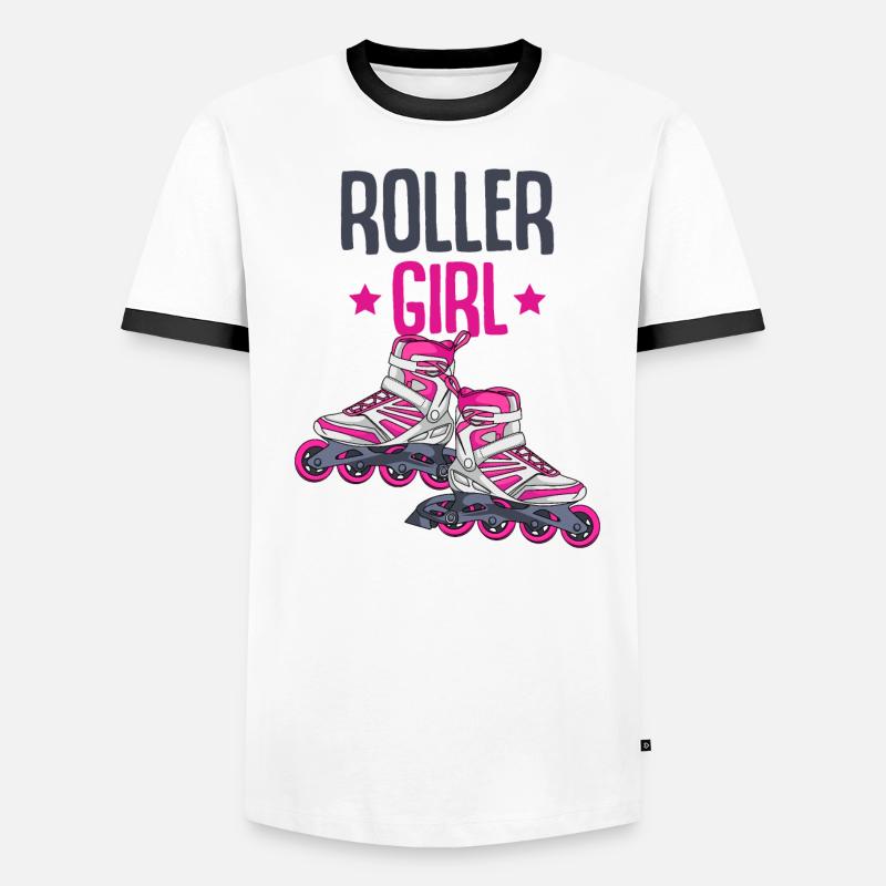 Inline Skates Männer Kontrast-T-Shirt