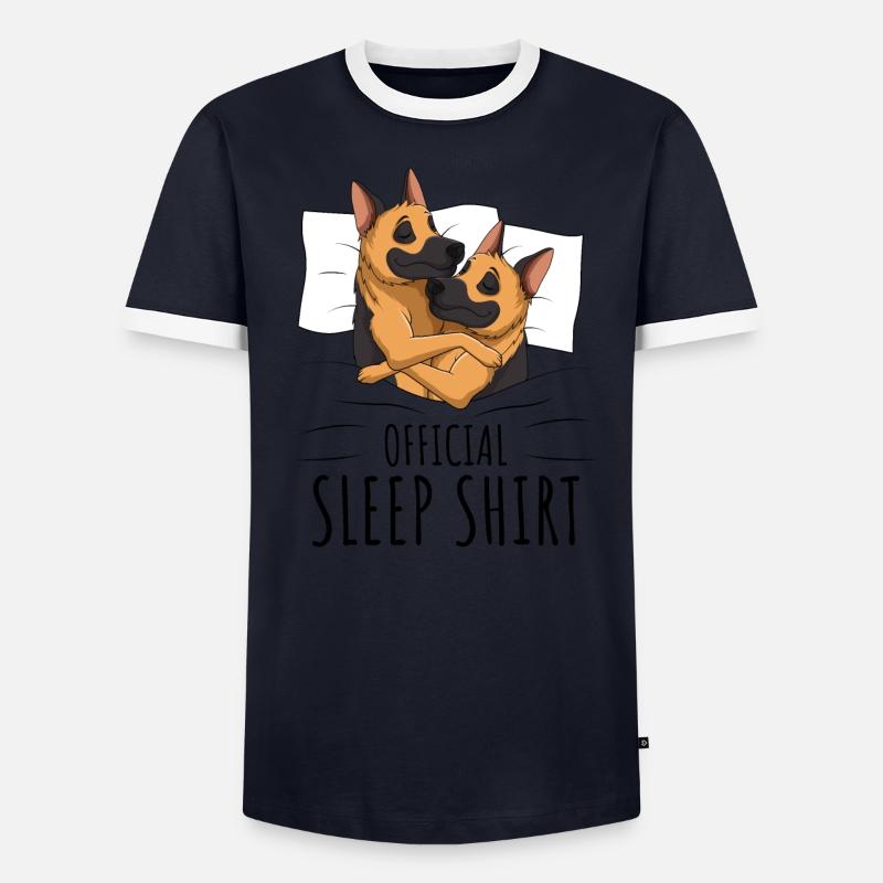 Deutscher Schäferhund - Männer Kontrast-T-Shirt - undefined