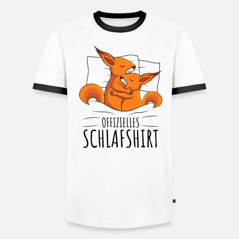 Eichhörnchen Männer Kontrast-T-Shirt