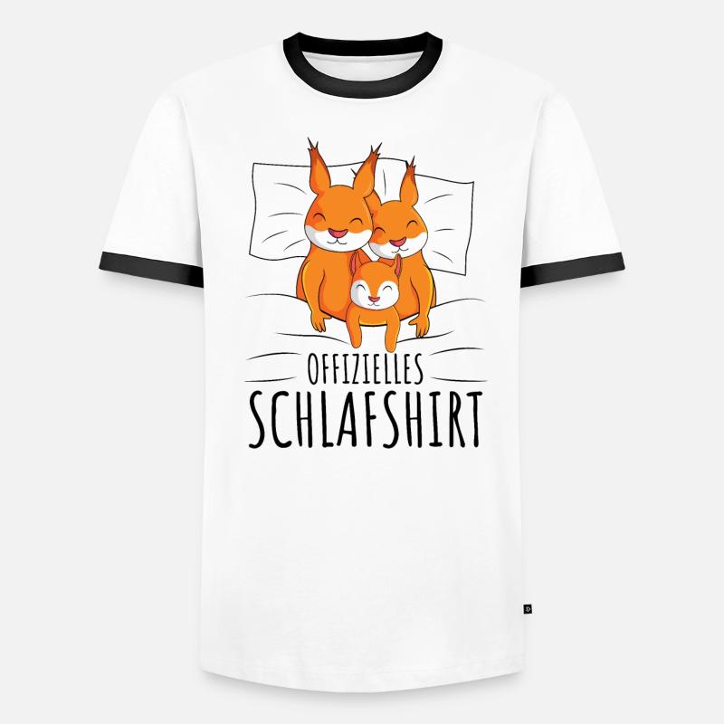 Eichhörnchen Männer Kontrast-T-Shirt