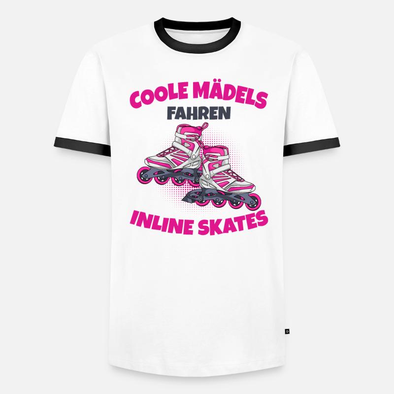 Inline Skates Männer Kontrast-T-Shirt